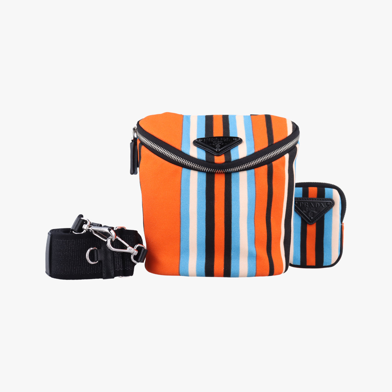 Pochette Triangle Logo StripeMulticolourCanvas2VH147トライアングルロゴ ストライプマルチカラーキャンバス2VH147