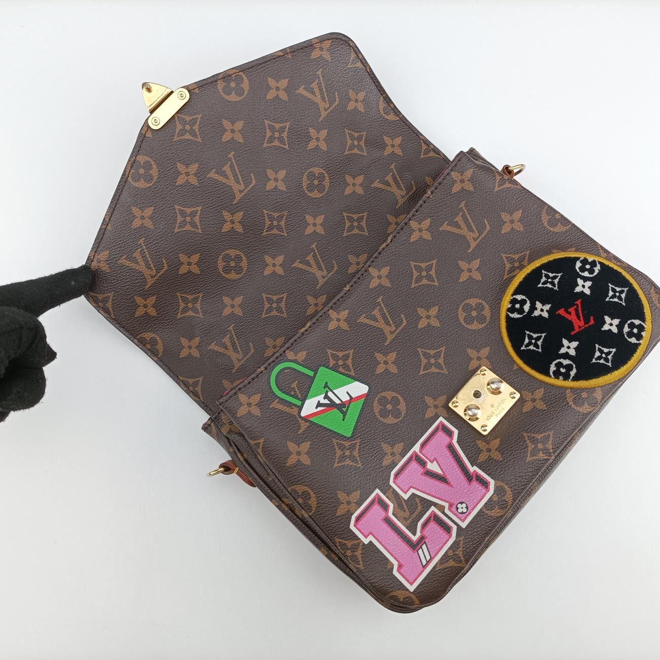 Pochette MeTIS MMBrown×multicolorMonogram PatchesM43991DR2198ポシェット メティスモノグラム/ブラウン系×マルチカラーモノグラムパッチーズM43991DR2198