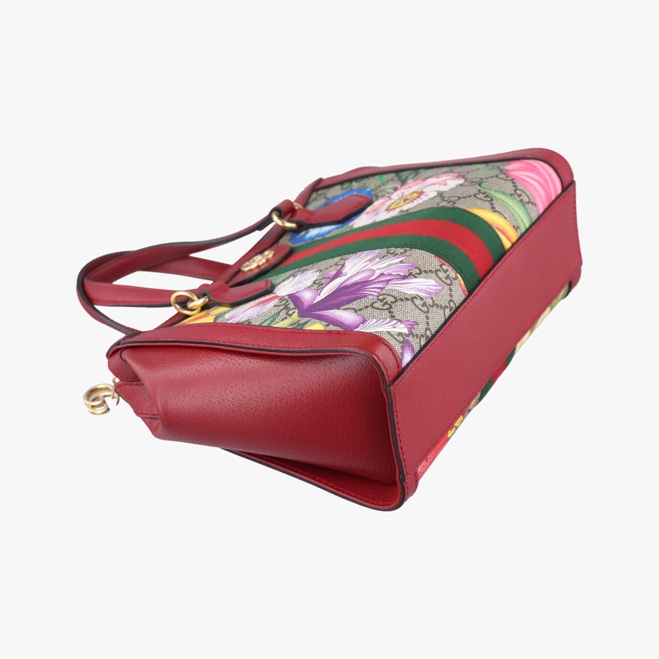 OphidiaBeige×Red×MulticolourPVC coated canvas x leather547551A030893389オフィディアベージュ×レッド×マルチカラーPVCコーティングキャンバス×レザー547551A030893389