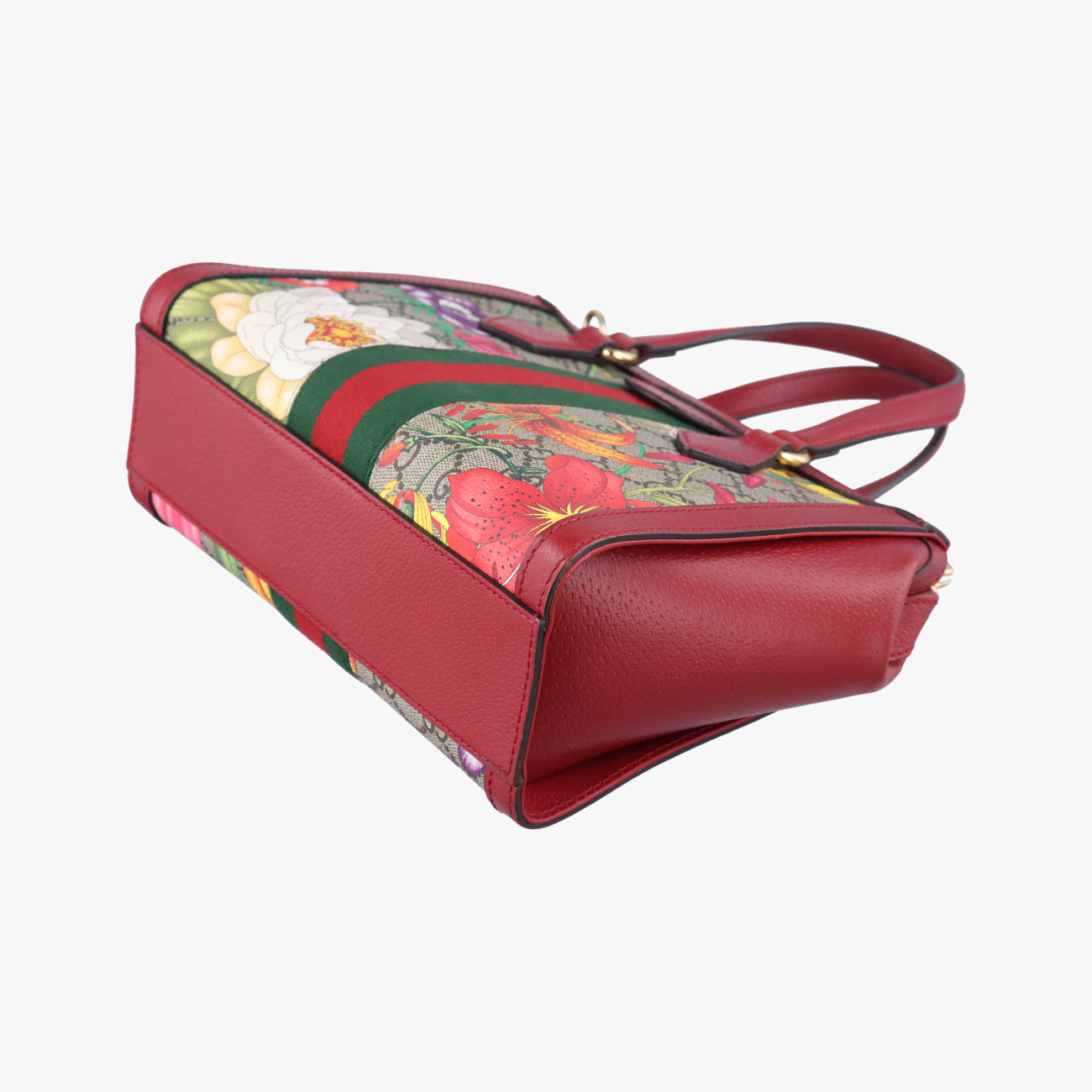 OphidiaBeige×Red×MulticolourPVC coated canvas x leather547551A030893389オフィディアベージュ×レッド×マルチカラーPVCコーティングキャンバス×レザー547551A030893389