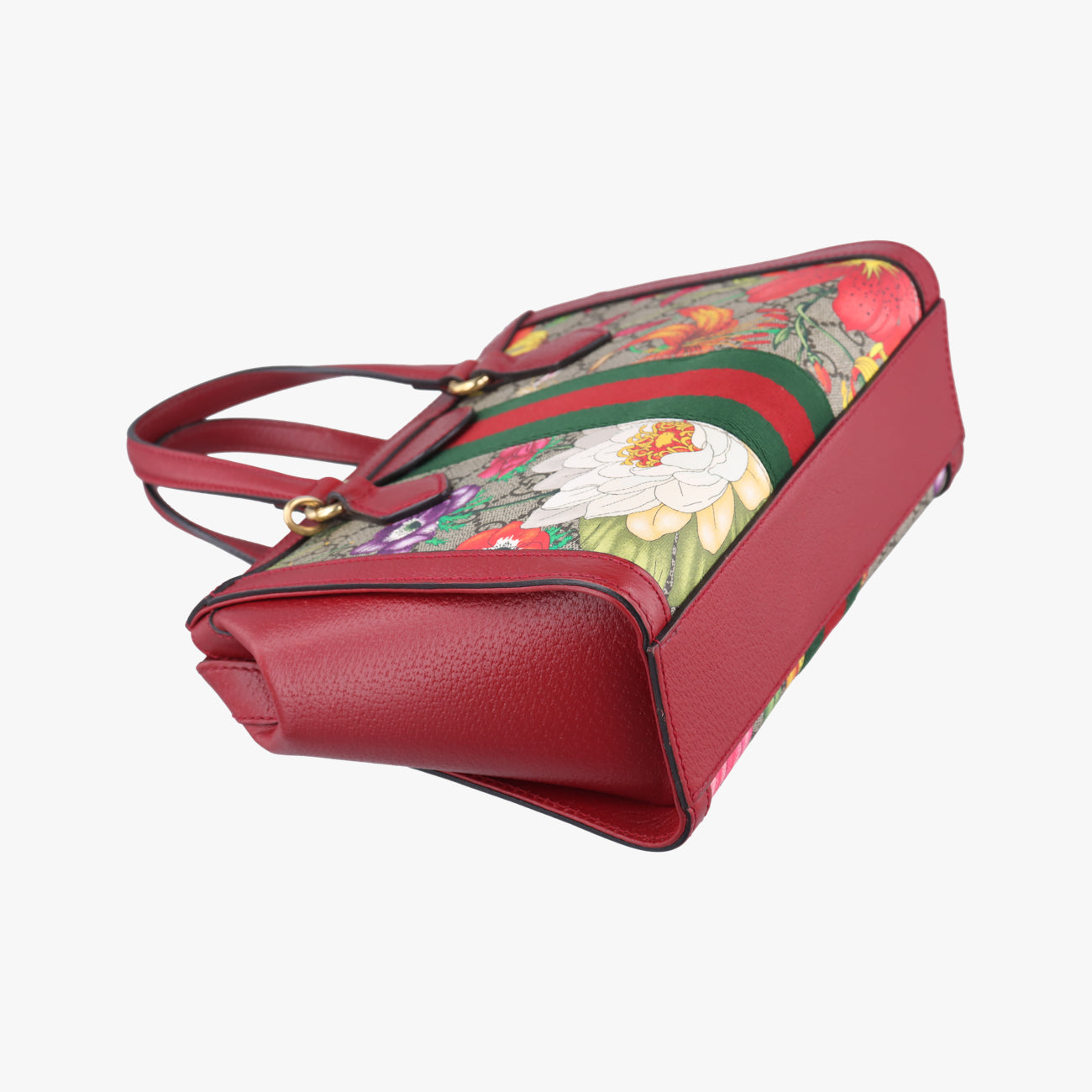 OphidiaBeige×Red×MulticolourPVC coated canvas x leather547551A030893389オフィディアベージュ×レッド×マルチカラーPVCコーティングキャンバス×レザー547551A030893389