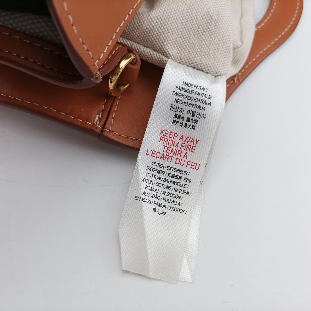 Mini Pocket BagBeige x WhiteCanvas x LeatherITTRESRL44SCAミニ ポケットバッグベージュ×ホワイトキャンバス×レザーITTRESRL44SCA