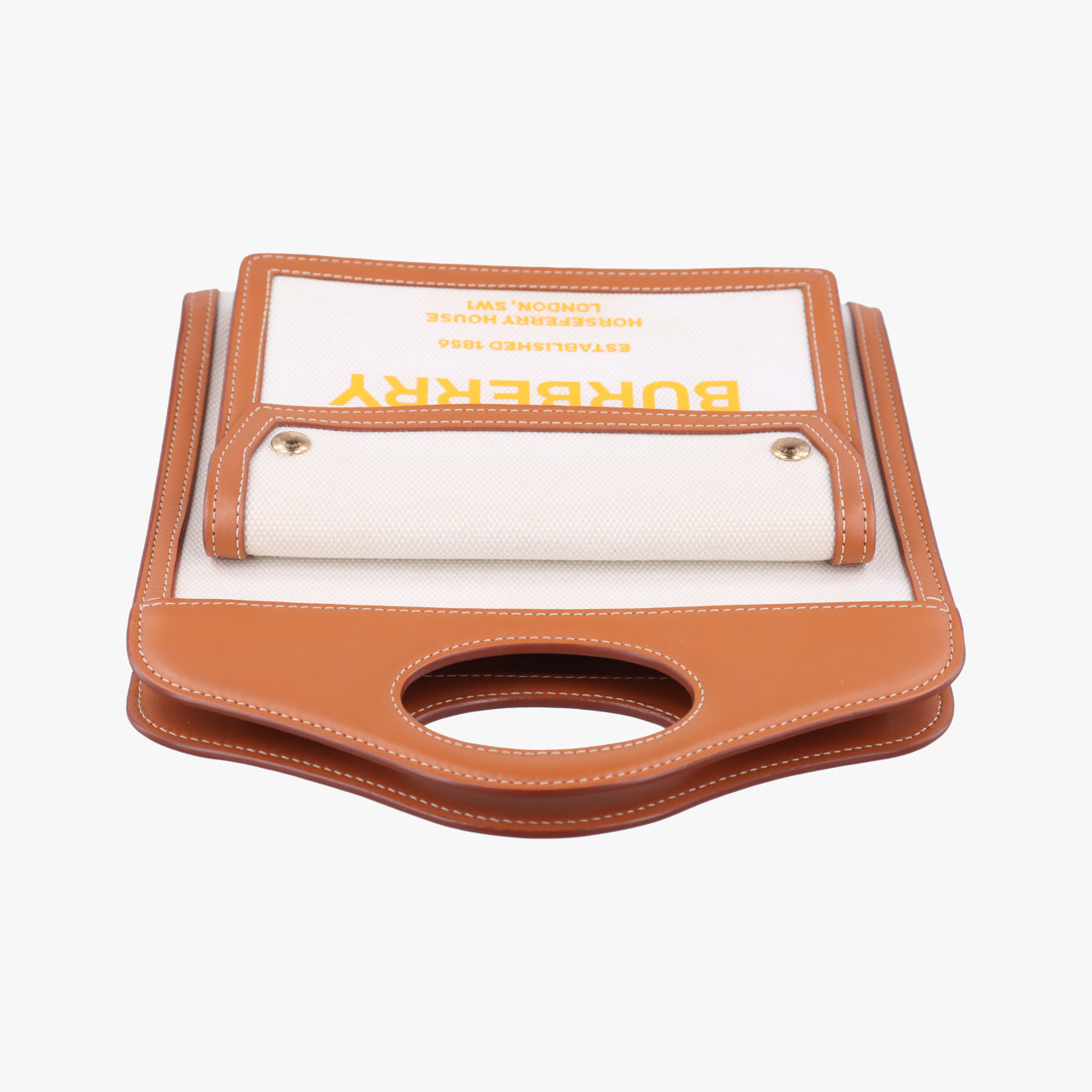 Mini Pocket BagBeige x WhiteCanvas x LeatherITTRESRL44SCAミニ ポケットバッグベージュ×ホワイトキャンバス×レザーITTRESRL44SCA