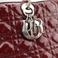 Lady DiorBurgundypatent15-BO-0151 Bレディディオールワインレッドパテント15-BO-0151 B