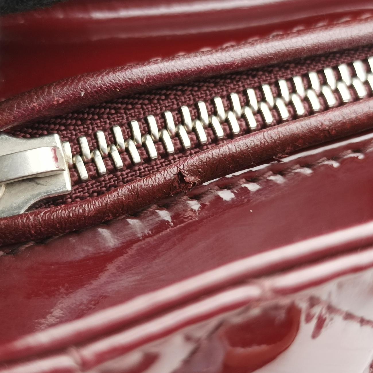 Lady DiorBurgundypatent15-BO-0151 Bレディディオールワインレッドパテント15-BO-0151 B