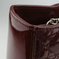 Lady DiorBurgundypatent15-BO-0151 Bレディディオールワインレッドパテント15-BO-0151 B