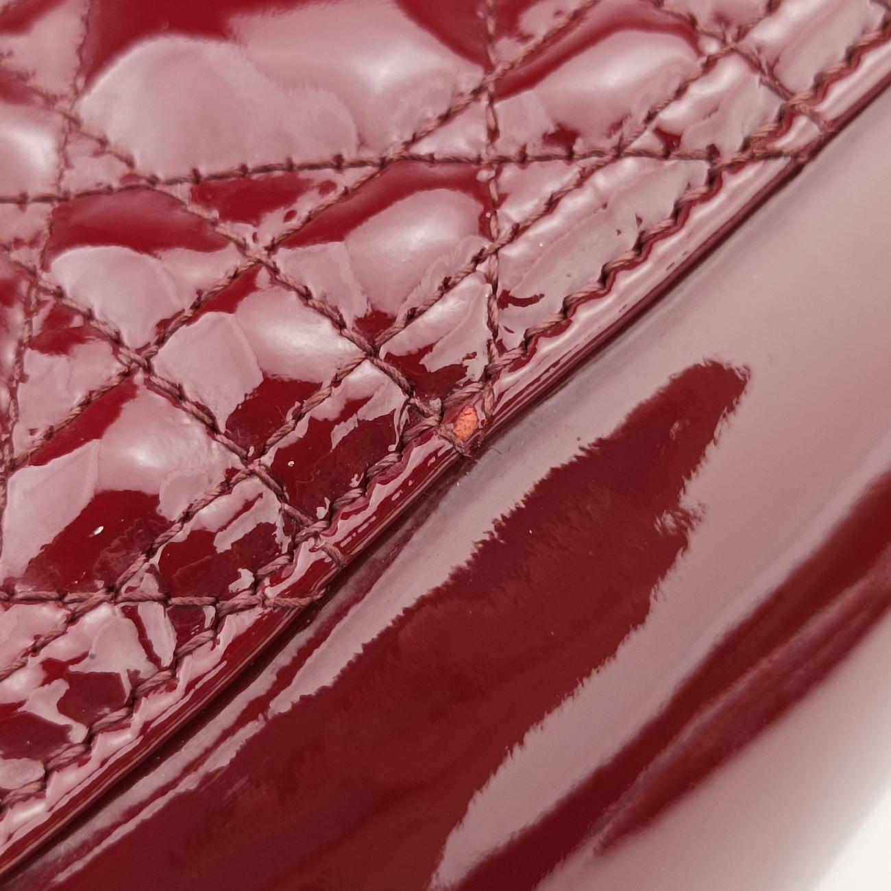 Lady DiorBurgundypatent15-BO-0151 Bレディディオールワインレッドパテント15-BO-0151 B