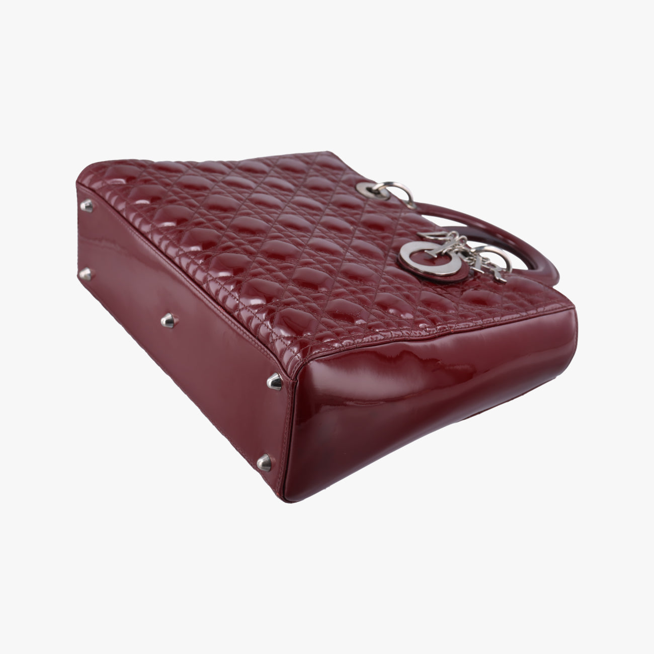 Lady DiorBurgundypatent15-BO-0151 Bレディディオールワインレッドパテント15-BO-0151 B