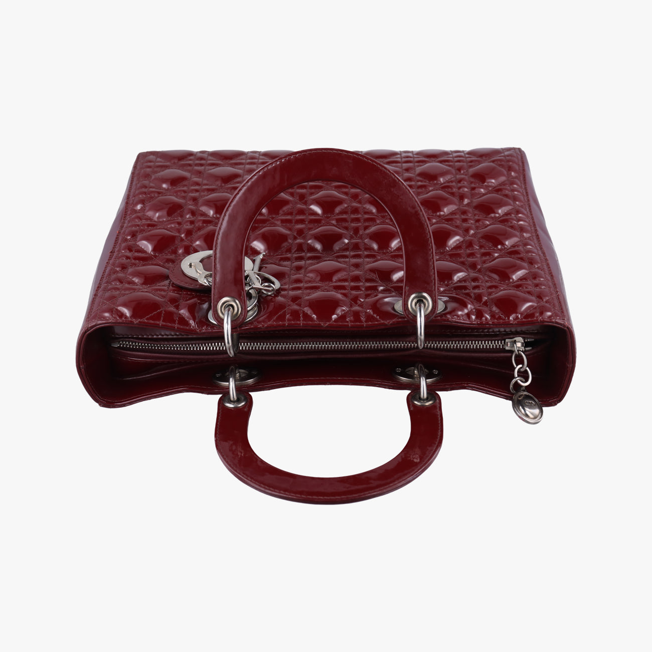 Lady DiorBurgundypatent15-BO-0151 Bレディディオールワインレッドパテント15-BO-0151 B
