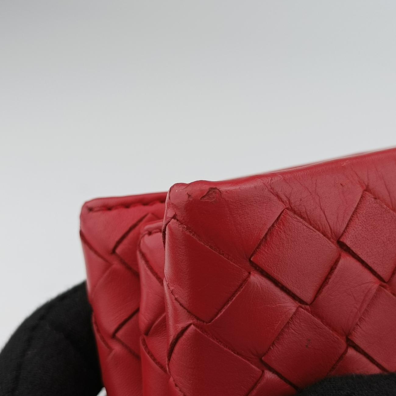 Roma IntrecciatoRedlambskinB02924019Uローマ イントレチャートレッドラムスキンB02924019U