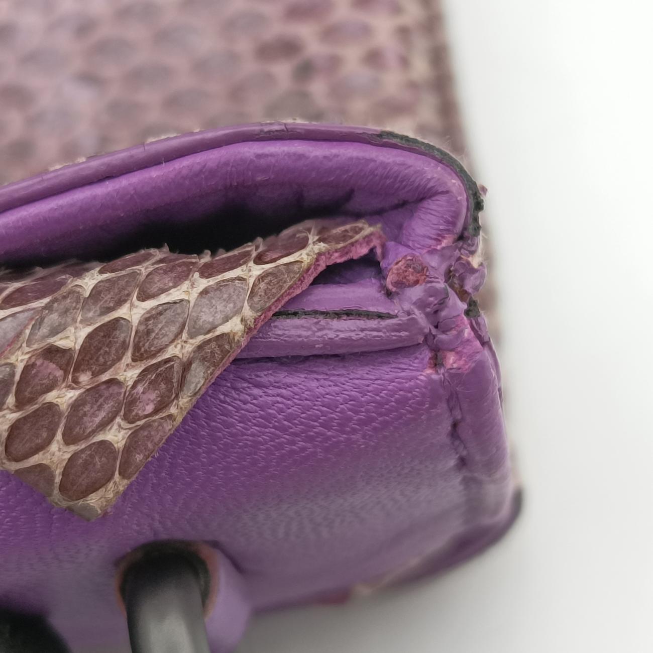 IntrecciatoPurpleLambskinB04321234JイントレチャートパープルラムスキンB04321234J