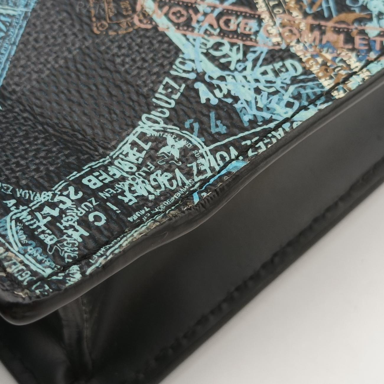 Sac Pla Messenger Animal PrintDamier GraphitePVC coated canvasN45276ICチップサックプラメッセンジャー アニマルプリントダミエグラフィットPVCコーティングキャンバスN45276ICチップ