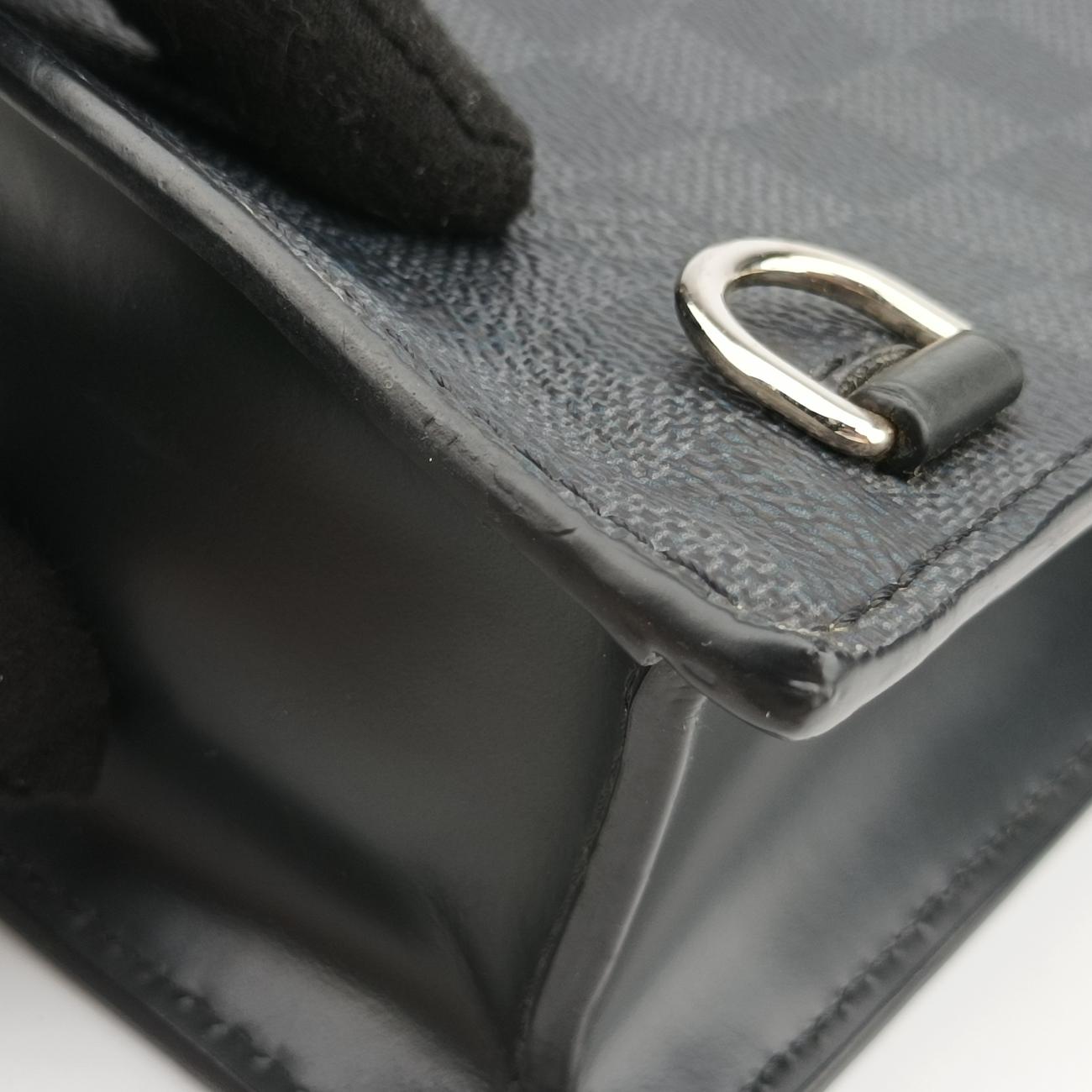 Sac Pla Messenger Animal PrintDamier GraphitePVC coated canvasN45276ICチップサックプラメッセンジャー アニマルプリントダミエグラフィットPVCコーティングキャンバスN45276ICチップ