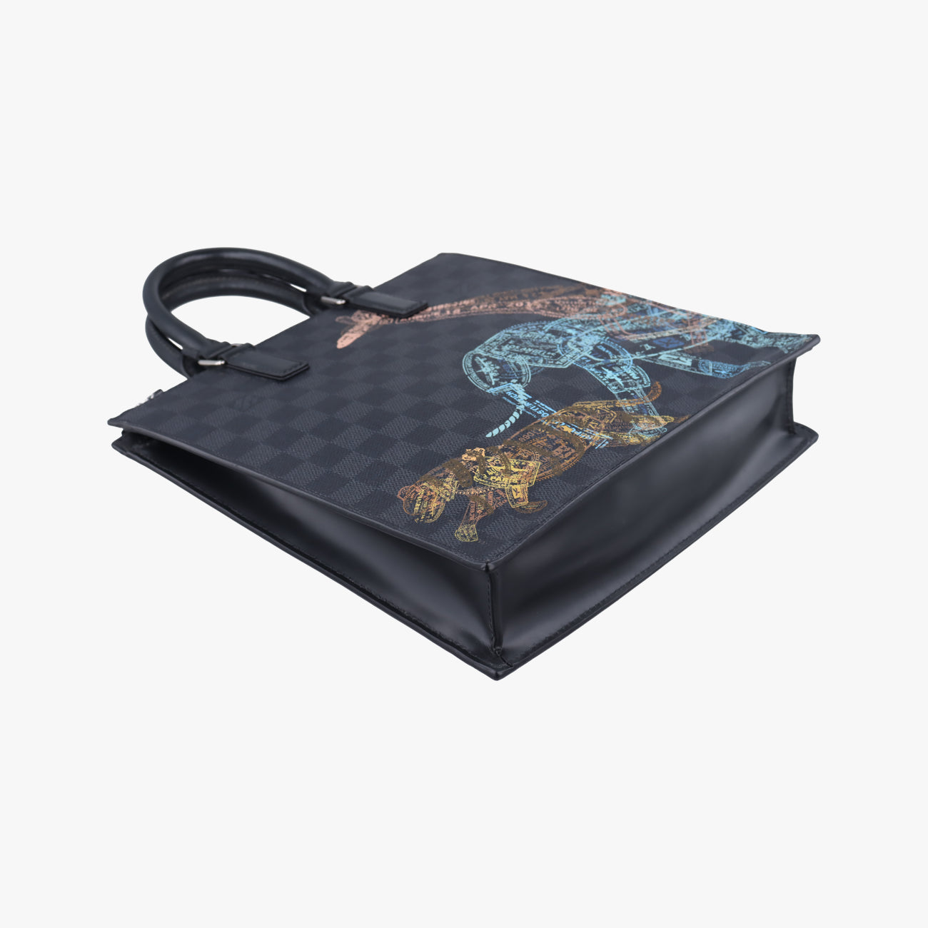 Sac Pla Messenger Animal PrintDamier GraphitePVC coated canvasN45276ICチップサックプラメッセンジャー アニマルプリントダミエグラフィットPVCコーティングキャンバスN45276ICチップ