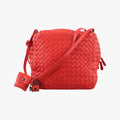 Intrecciato CubeRedlambskinB00212862Jイントレチャート キューボレッドラムスキンB00212862J