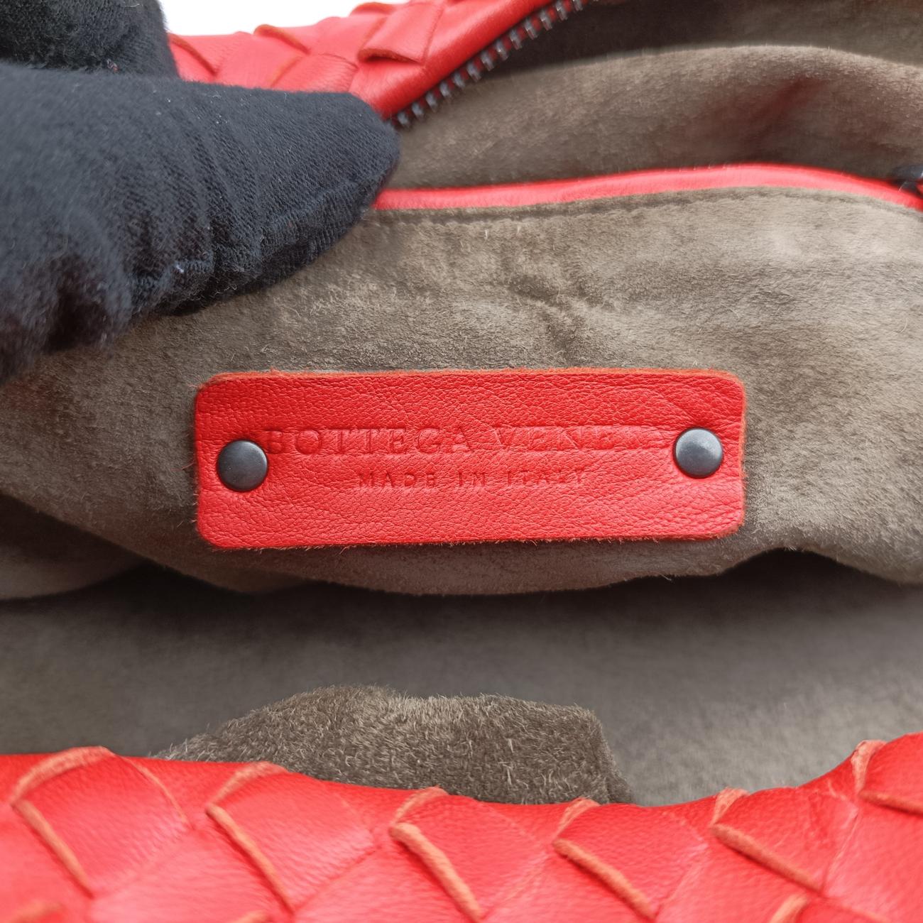 Intrecciato CubeRedlambskinB00212862Jイントレチャート キューボレッドラムスキンB00212862J