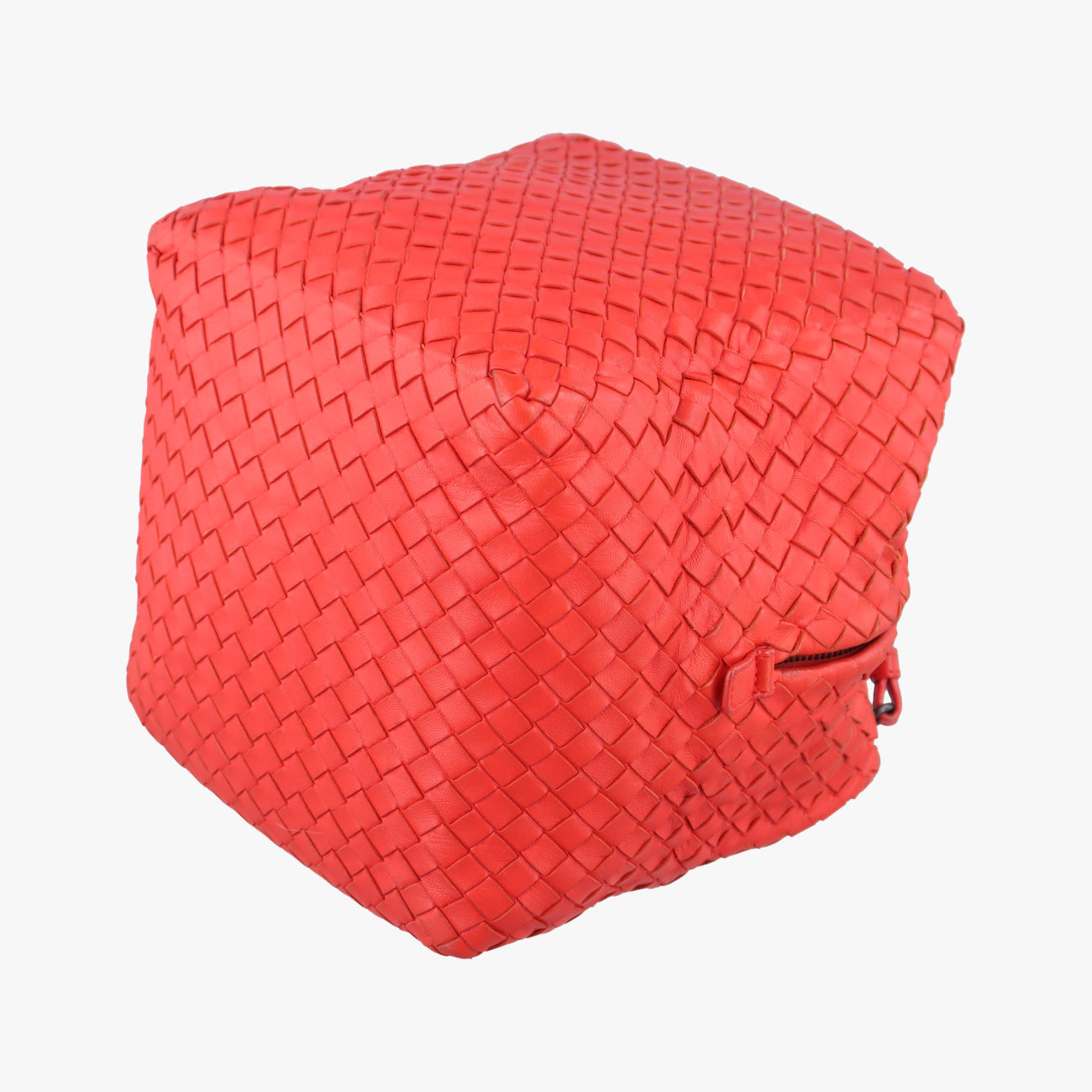 Intrecciato CubeRedlambskinB00212862Jイントレチャート キューボレッドラムスキンB00212862J