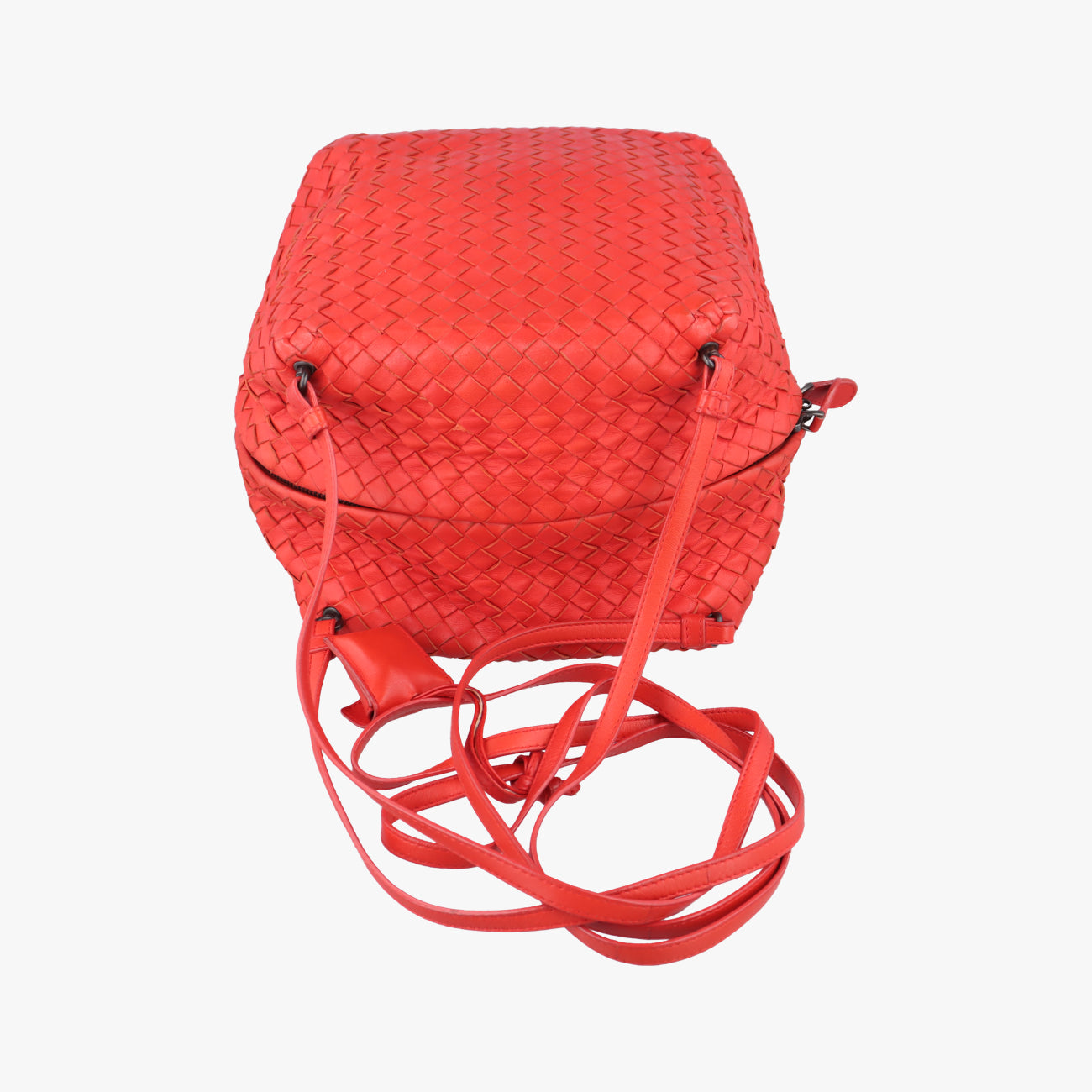 Intrecciato CubeRedlambskinB00212862Jイントレチャート キューボレッドラムスキンB00212862J