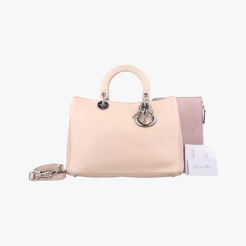 Smooth  Large DiorissimoBeige x PinkLeather09-MA-1112スムースラージディオリッシモベージュ×ピンクレザー09-MA-1112