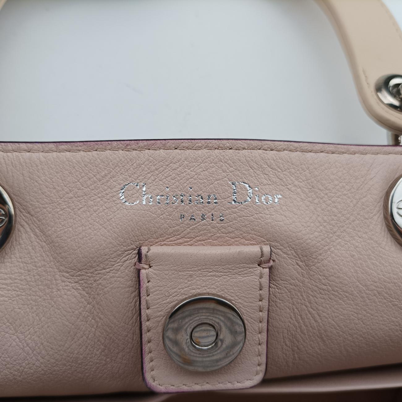 Smooth  Large DiorissimoBeige x PinkLeather09-MA-1112スムースラージディオリッシモベージュ×ピンクレザー09-MA-1112