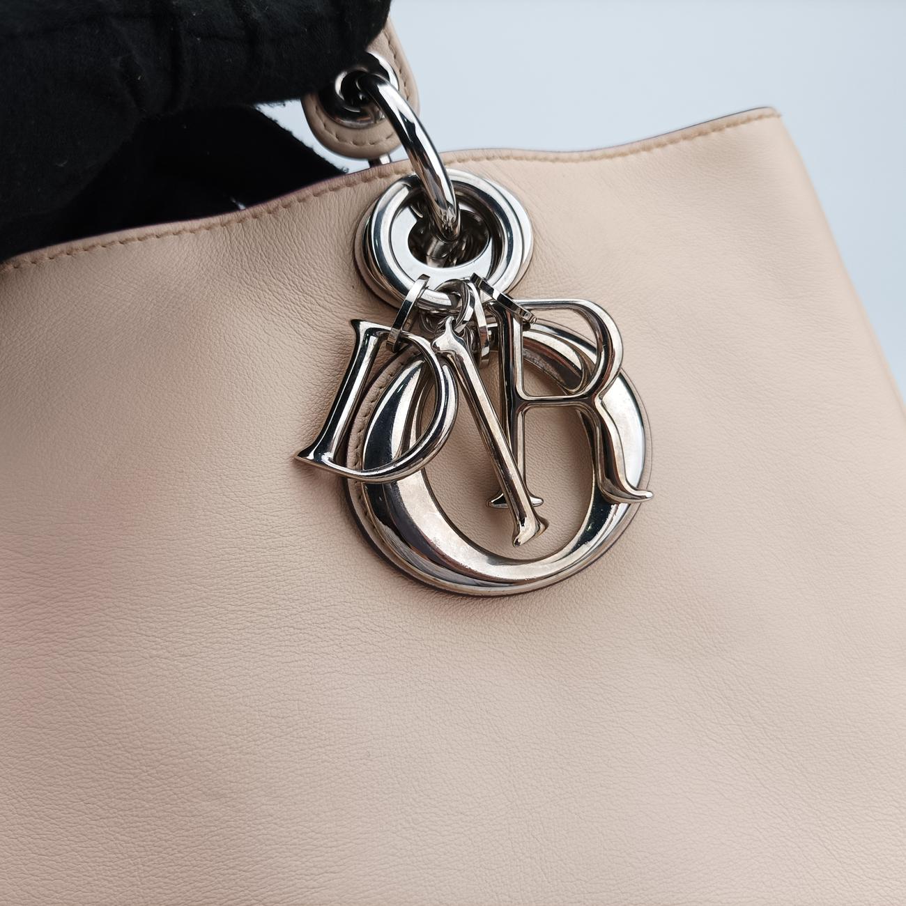 Smooth  Large DiorissimoBeige x PinkLeather09-MA-1112スムースラージディオリッシモベージュ×ピンクレザー09-MA-1112