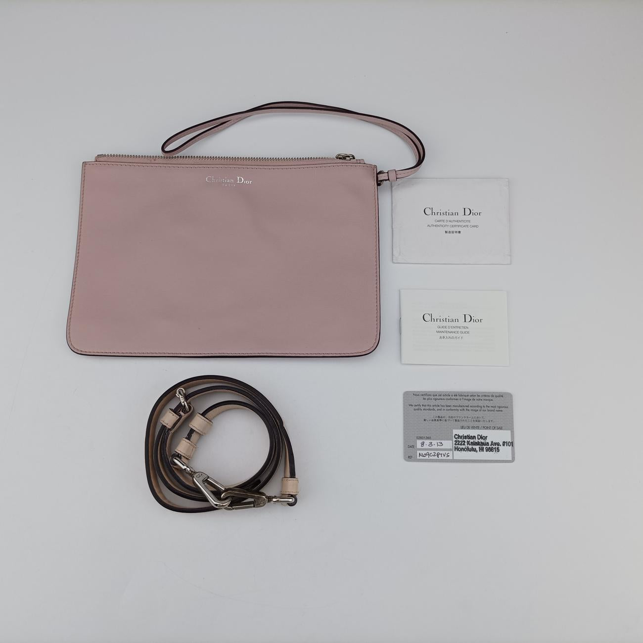 Smooth  Large DiorissimoBeige x PinkLeather09-MA-1112スムースラージディオリッシモベージュ×ピンクレザー09-MA-1112