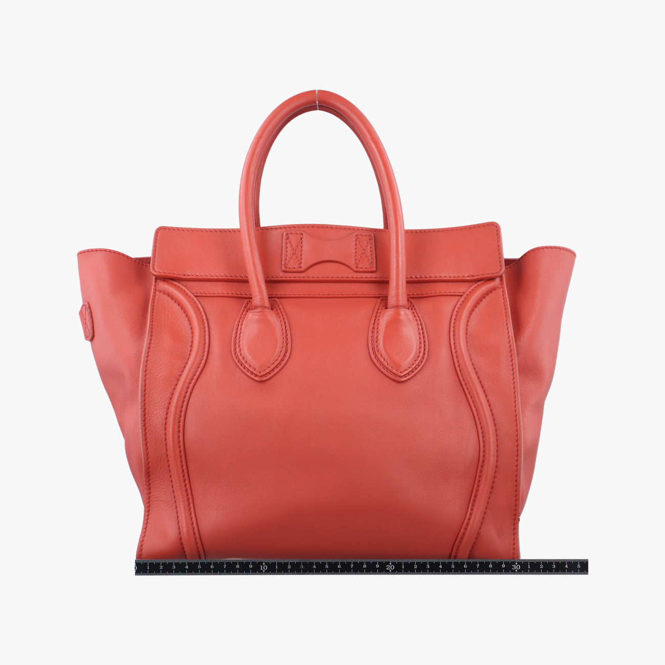Luggage Mini Shopperorange-redLeatherU-ZP-0121ラゲージミニショッパーオレンジレッドレザーU-ZP-0121