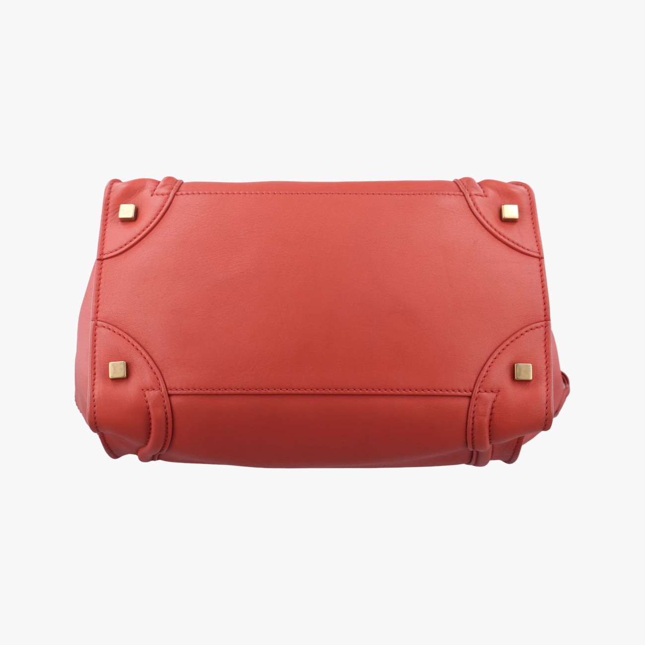 Luggage Mini Shopperorange-redLeatherU-ZP-0121ラゲージミニショッパーオレンジレッドレザーU-ZP-0121
