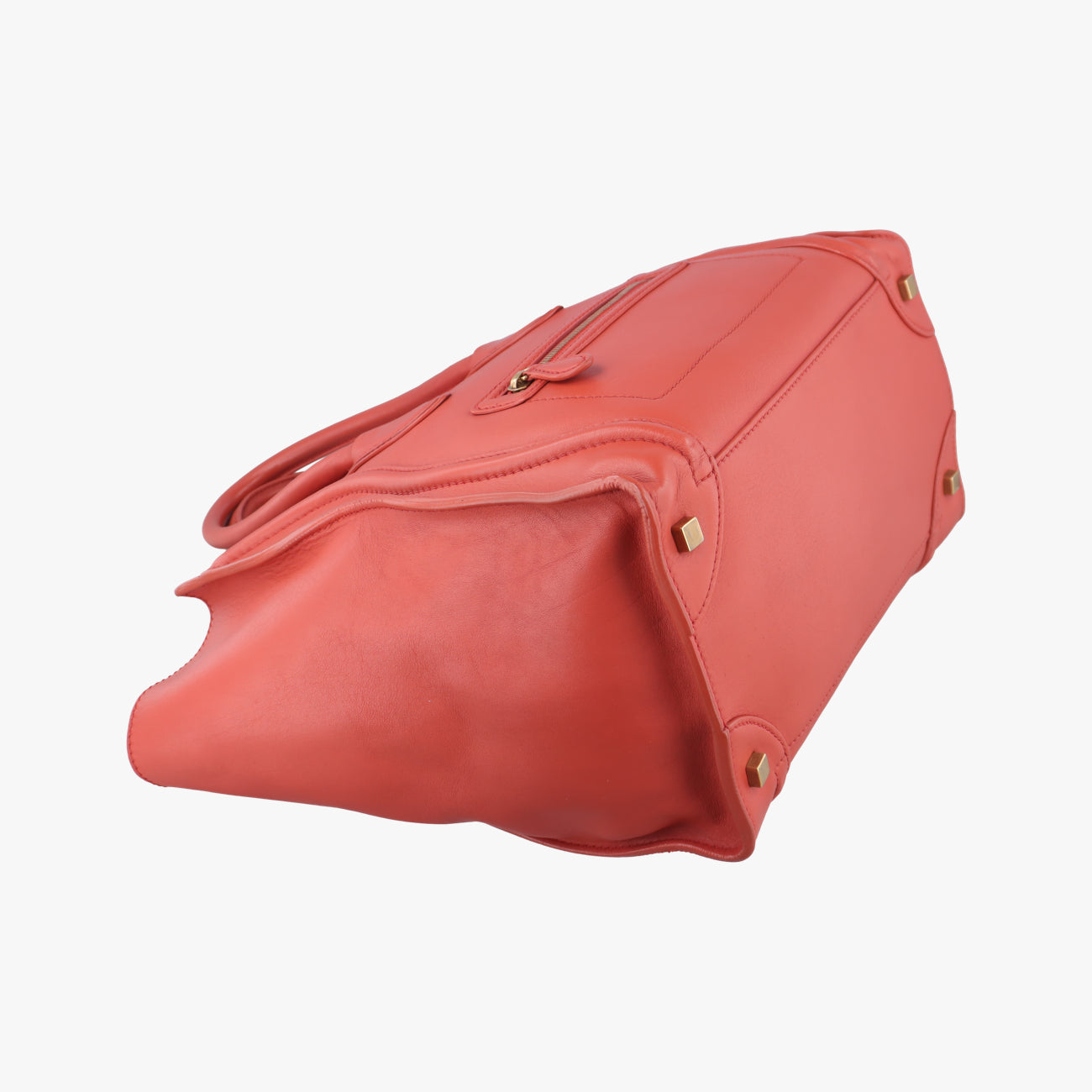 Luggage Mini Shopperorange-redLeatherU-ZP-0121ラゲージミニショッパーオレンジレッドレザーU-ZP-0121