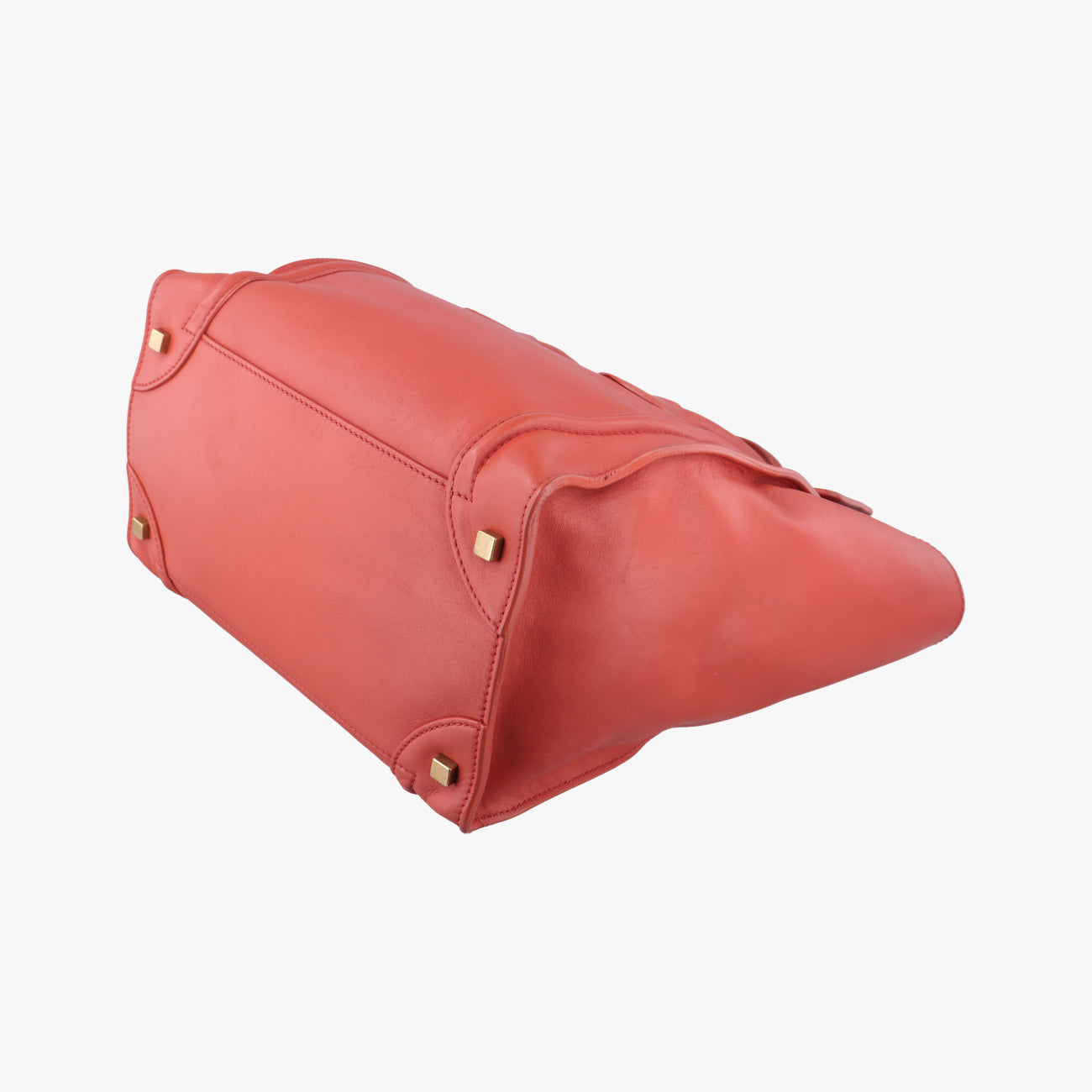 Luggage Mini Shopperorange-redLeatherU-ZP-0121ラゲージミニショッパーオレンジレッドレザーU-ZP-0121