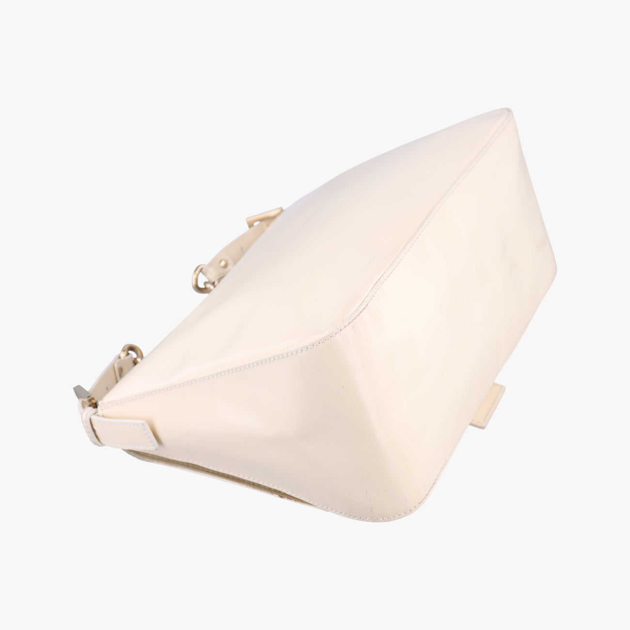 Baguette ZucchinoWhitePatent8BR0012308-8BR001-UNU-098マンマバケット ズッキーノ柄ホワイトパテント8BR0012308-8BR001-UNU-098