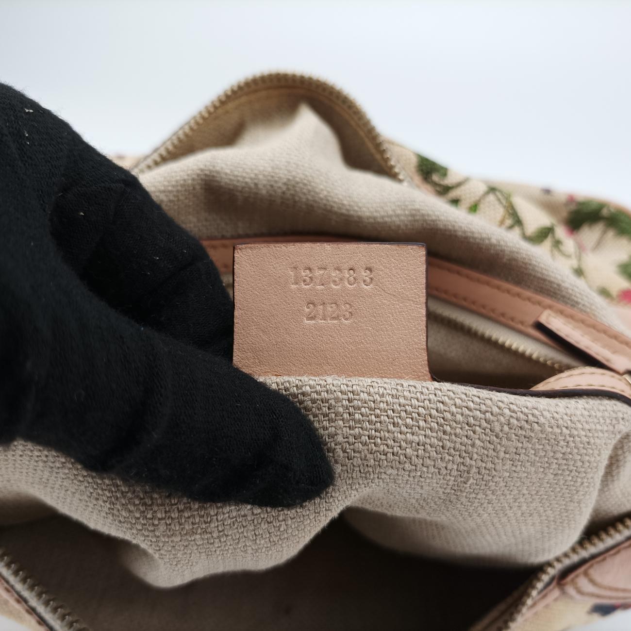 BambooIvory x Pink x Multicolorcanvas x leather137383バンブーアイボリー×ピンク×マルチカラーキャンバス×レザー137383