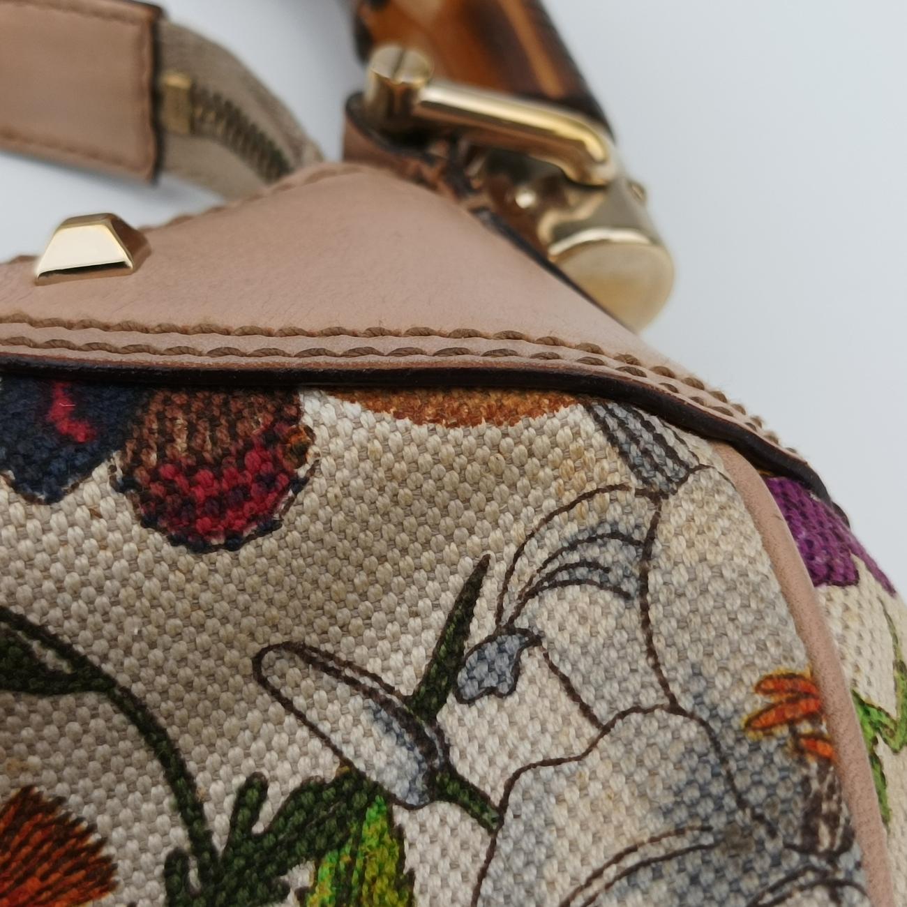 BambooIvory x Pink x Multicolorcanvas x leather137383バンブーアイボリー×ピンク×マルチカラーキャンバス×レザー137383