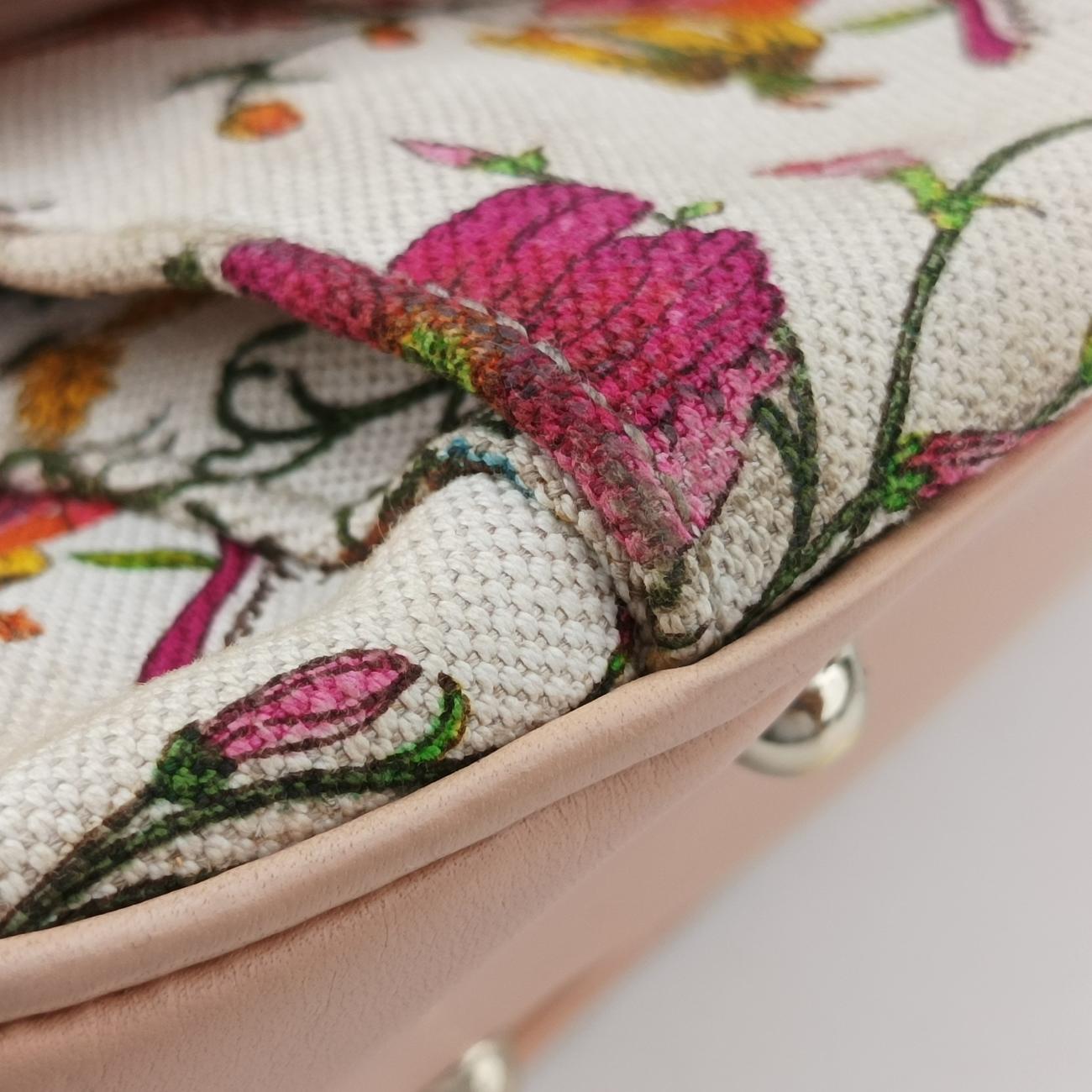 BambooIvory x Pink x Multicolorcanvas x leather137383バンブーアイボリー×ピンク×マルチカラーキャンバス×レザー137383