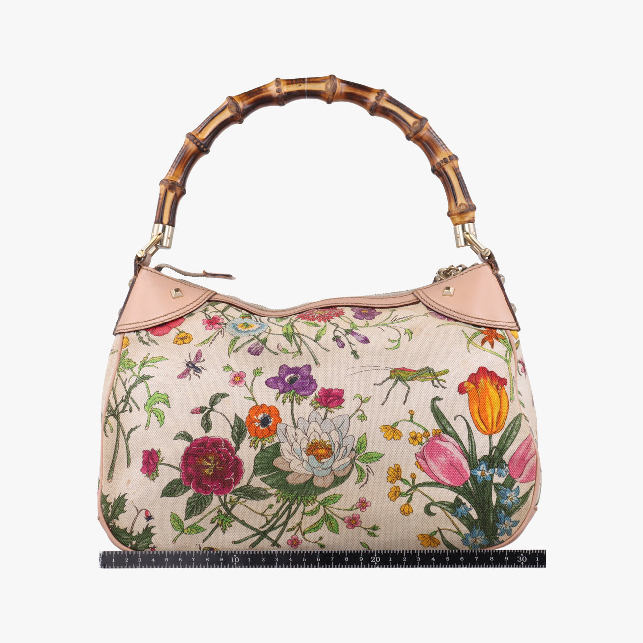 BambooIvory x Pink x Multicolorcanvas x leather137383バンブーアイボリー×ピンク×マルチカラーキャンバス×レザー137383