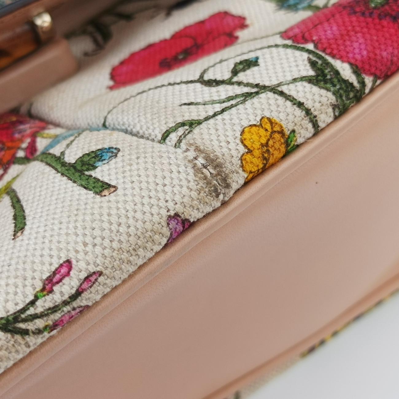 BambooIvory x Pink x Multicolorcanvas x leather137383バンブーアイボリー×ピンク×マルチカラーキャンバス×レザー137383