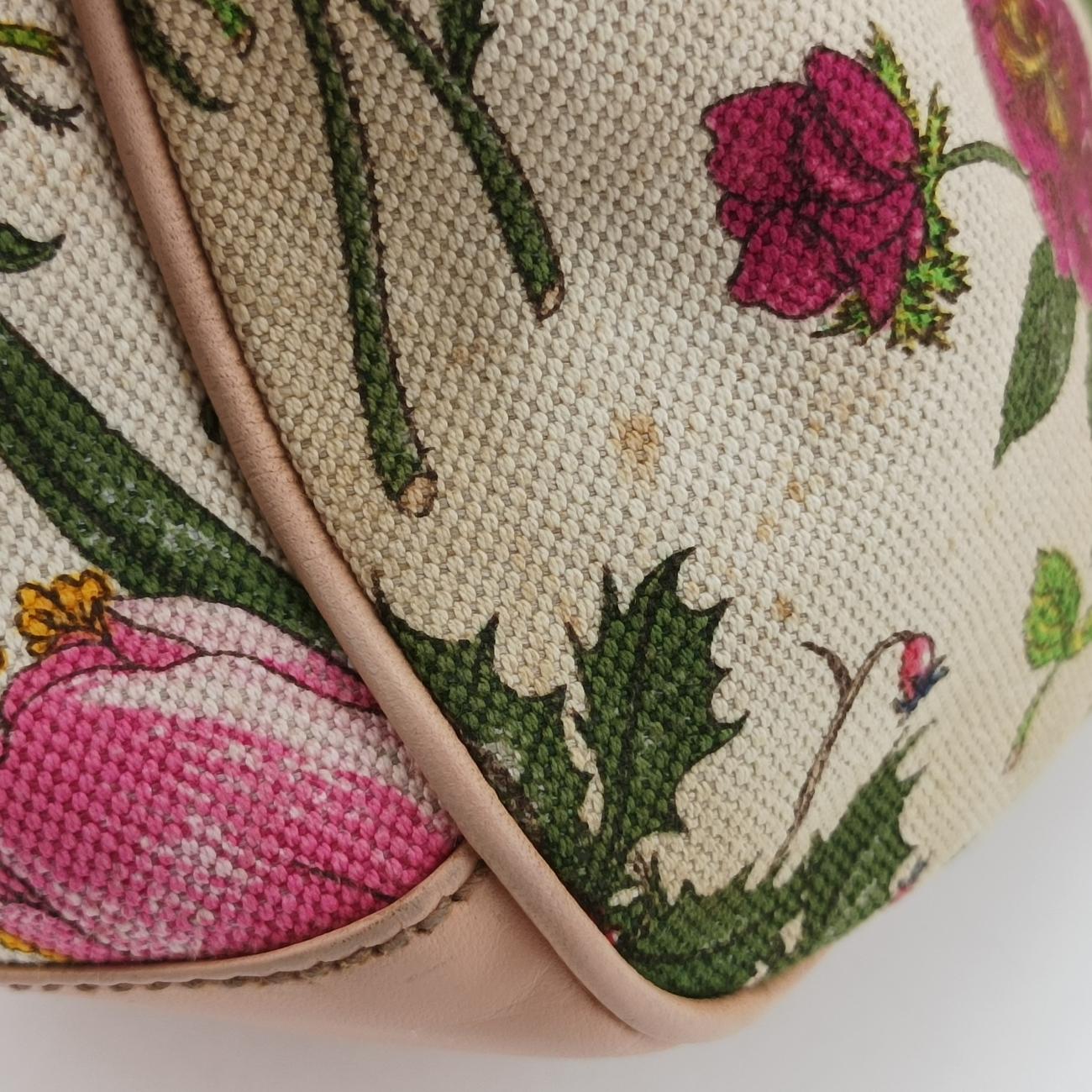 BambooIvory x Pink x Multicolorcanvas x leather137383バンブーアイボリー×ピンク×マルチカラーキャンバス×レザー137383