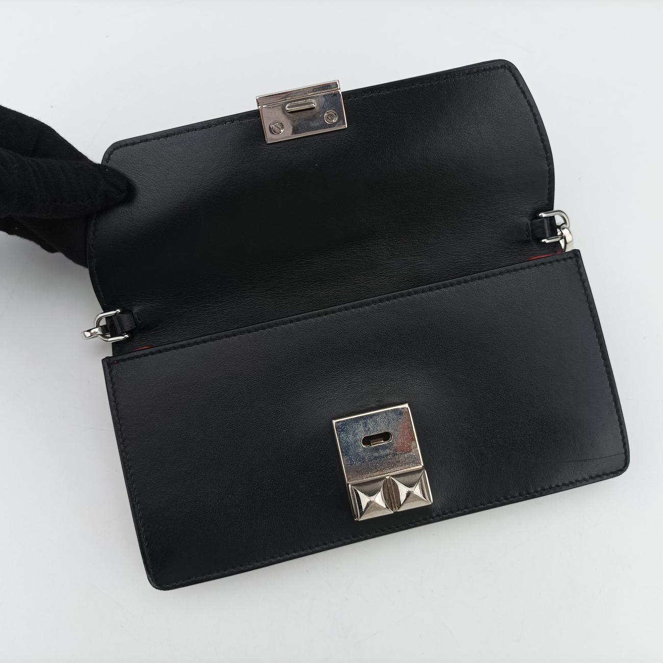 Elektra StuddedBlack×RedLeatherIDH06162Dエレクトラ スタッズブラック×レッドレザーIDH06162D