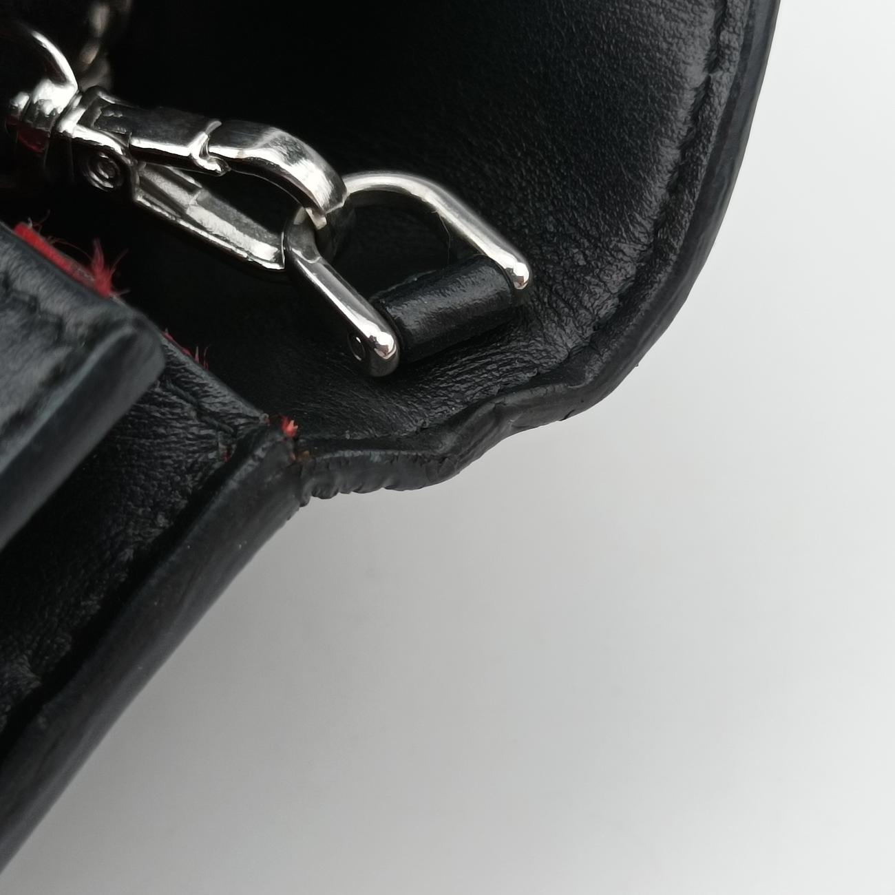 Elektra StuddedBlack×RedLeatherIDH06162Dエレクトラ スタッズブラック×レッドレザーIDH06162D