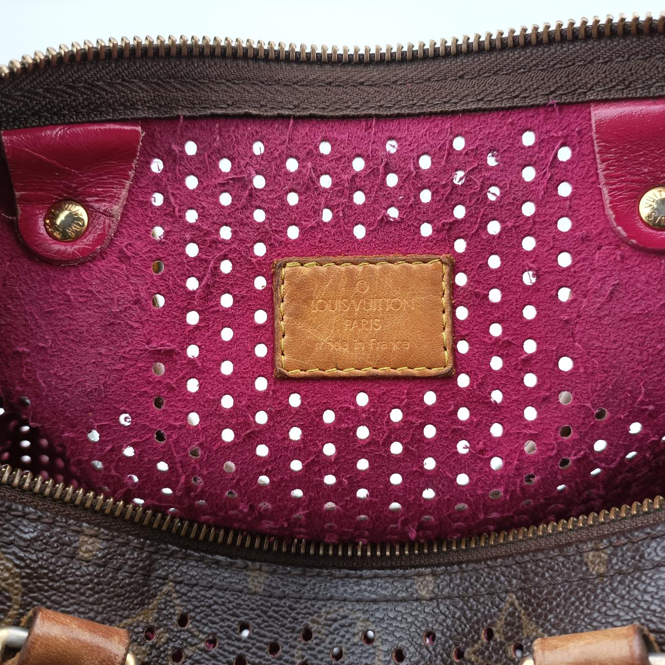 Speedy30brown×Fuchsia PinkMonogram PerfoM95180SP0036スピーディ30モノグラム/ブラウン系×フューシャピンクモノグラム ペルフォM95180SP0036
