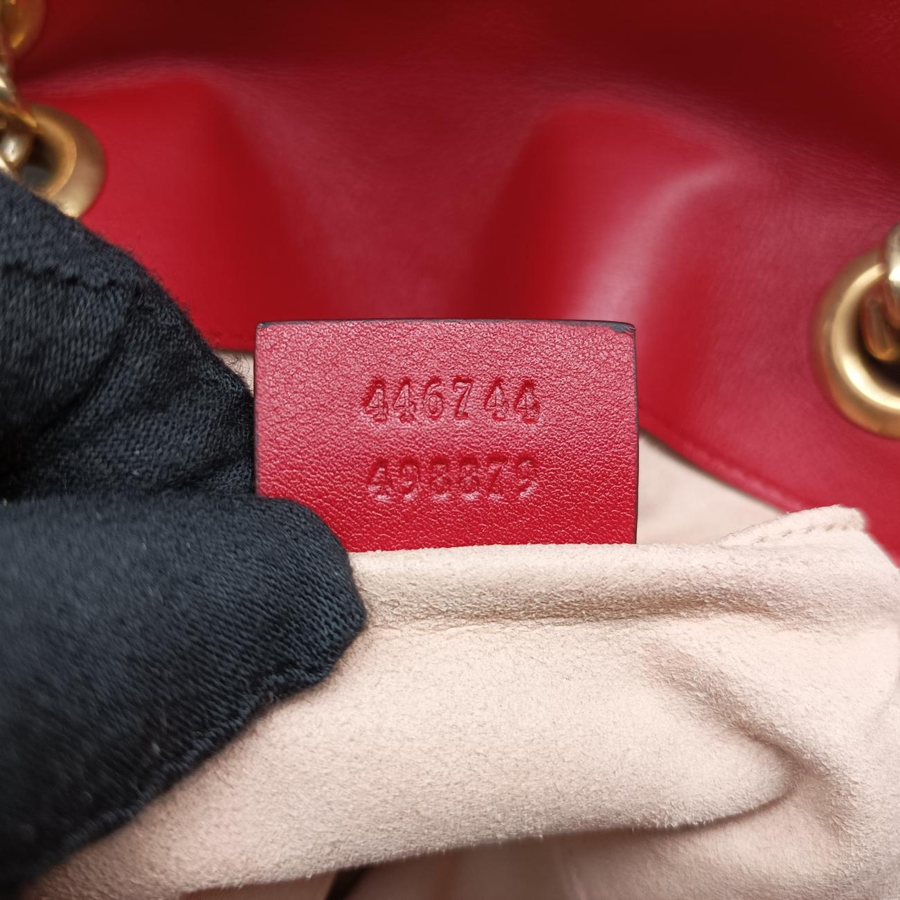 GG MarmontRedLeather446744A020577853GGマーモントレッドレザー446744A020577853