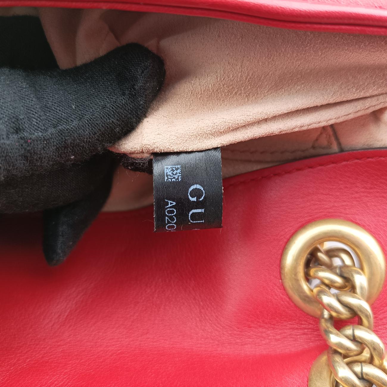 GG MarmontRedLeather446744A020577853GGマーモントレッドレザー446744A020577853