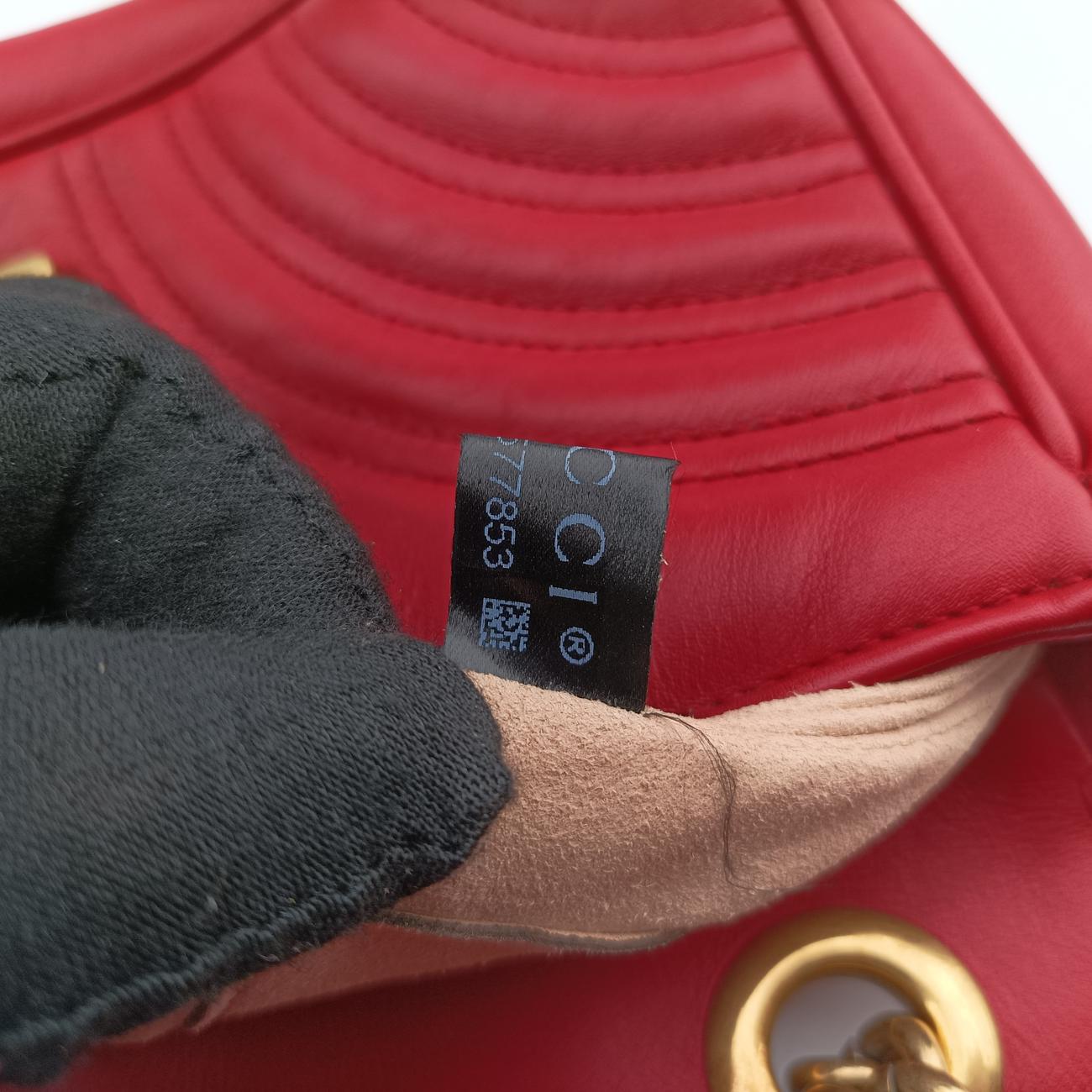 GG MarmontRedLeather446744A020577853GGマーモントレッドレザー446744A020577853