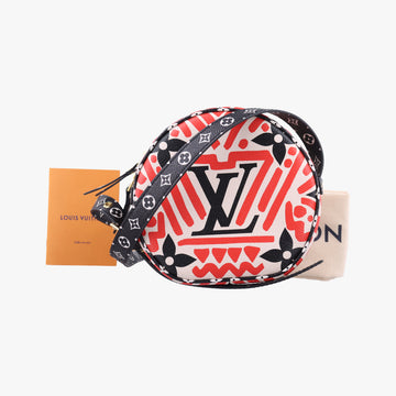 LV Crafty Boite Chapeau SoupourCreme×Rouge×BlackMonogram GiantM45366PL2240LVクラフティ ボワット シャポースープルクレーム×ルージュ×ブラックモノグラム ジャイアントM45366PL2240