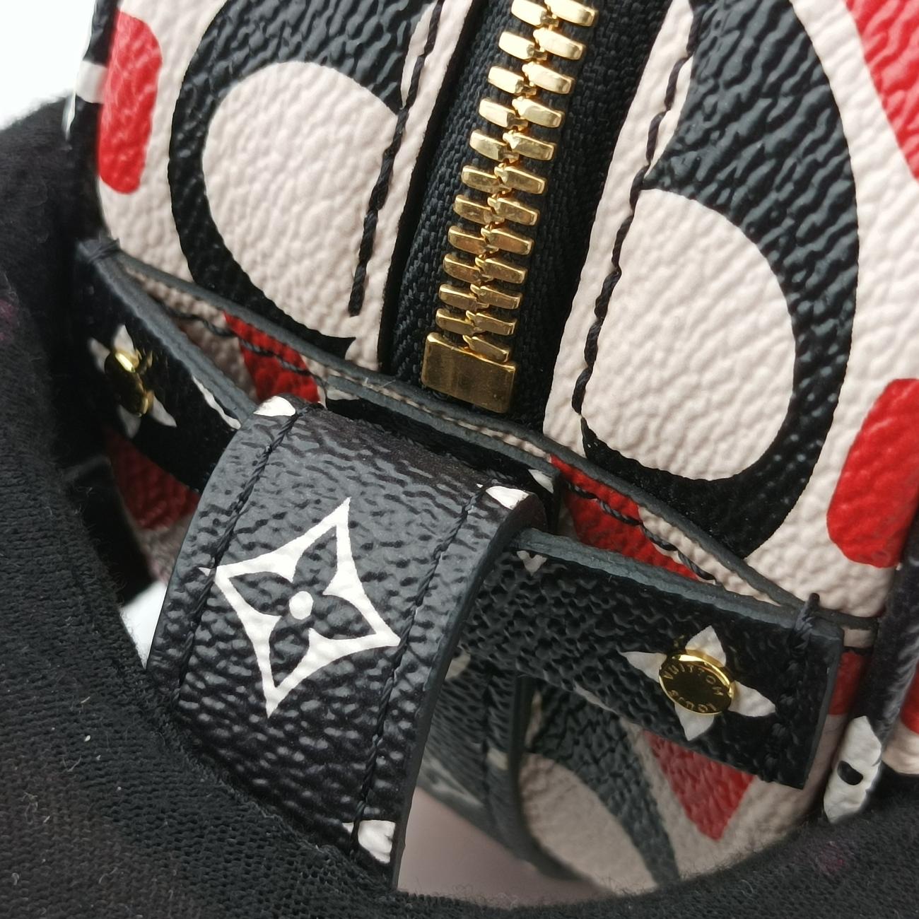 LV Crafty Boite Chapeau SoupourCreme×Rouge×BlackMonogram GiantM45366PL2240LVクラフティ ボワット シャポースープルクレーム×ルージュ×ブラックモノグラム ジャイアントM45366PL2240