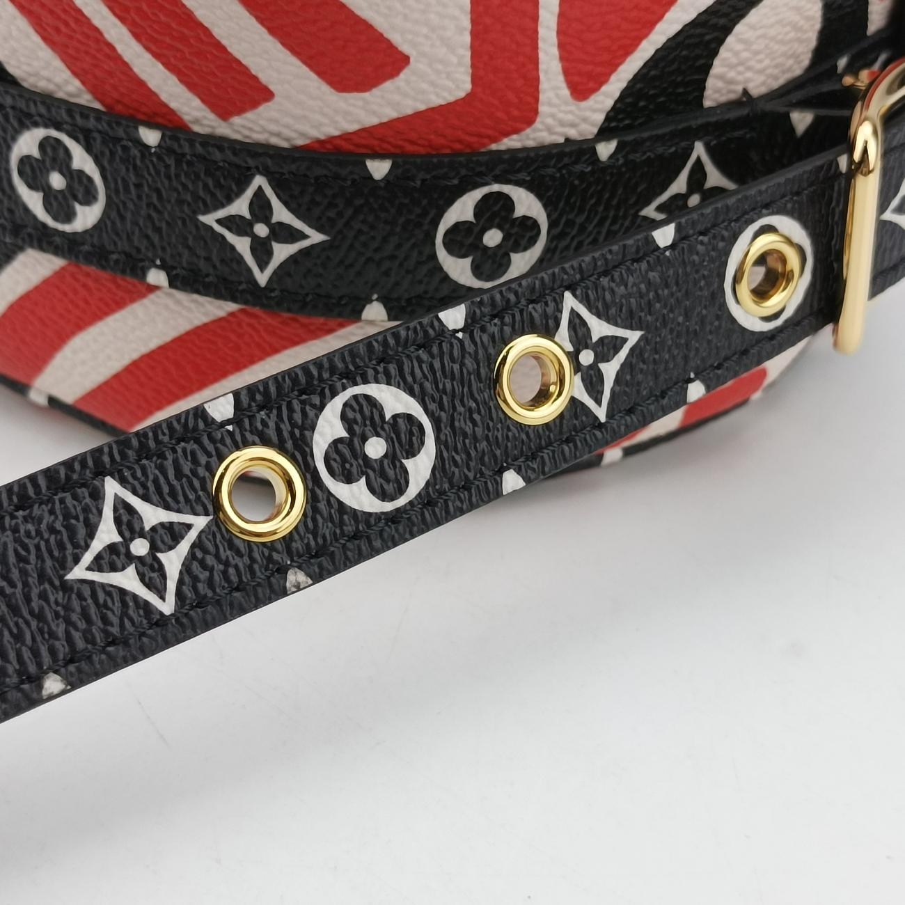 LV Crafty Boite Chapeau SoupourCreme×Rouge×BlackMonogram GiantM45366PL2240LVクラフティ ボワット シャポースープルクレーム×ルージュ×ブラックモノグラム ジャイアントM45366PL2240