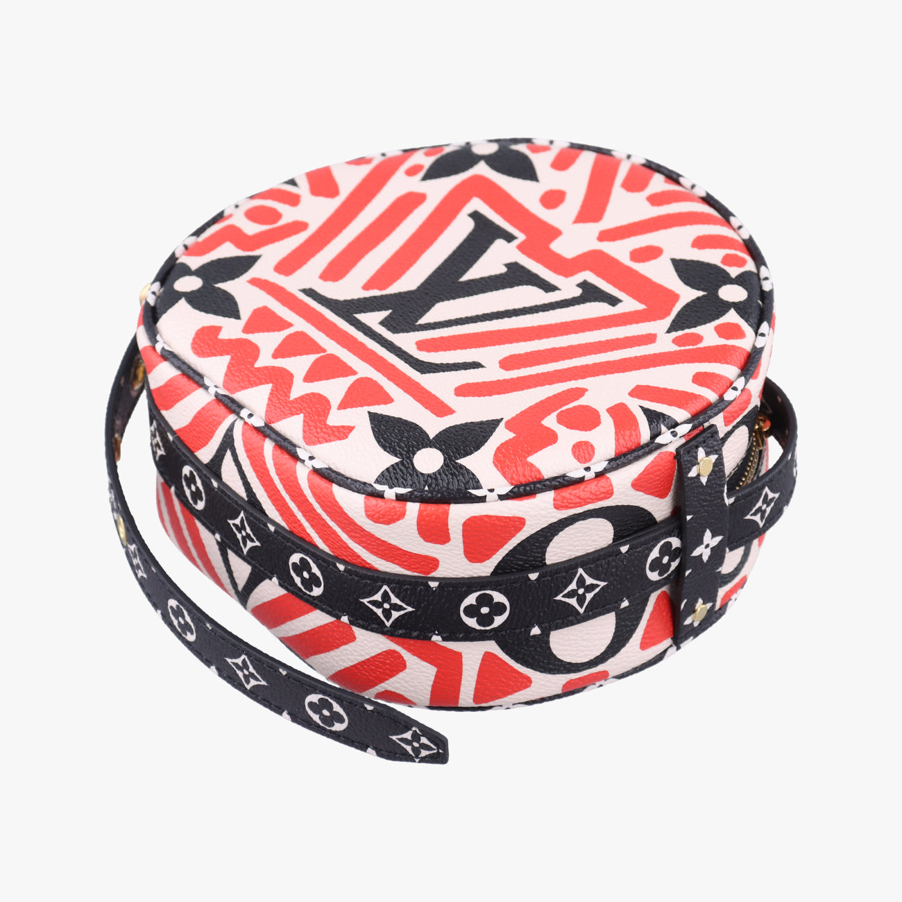 LV Crafty Boite Chapeau SoupourCreme×Rouge×BlackMonogram GiantM45366PL2240LVクラフティ ボワット シャポースープルクレーム×ルージュ×ブラックモノグラム ジャイアントM45366PL2240