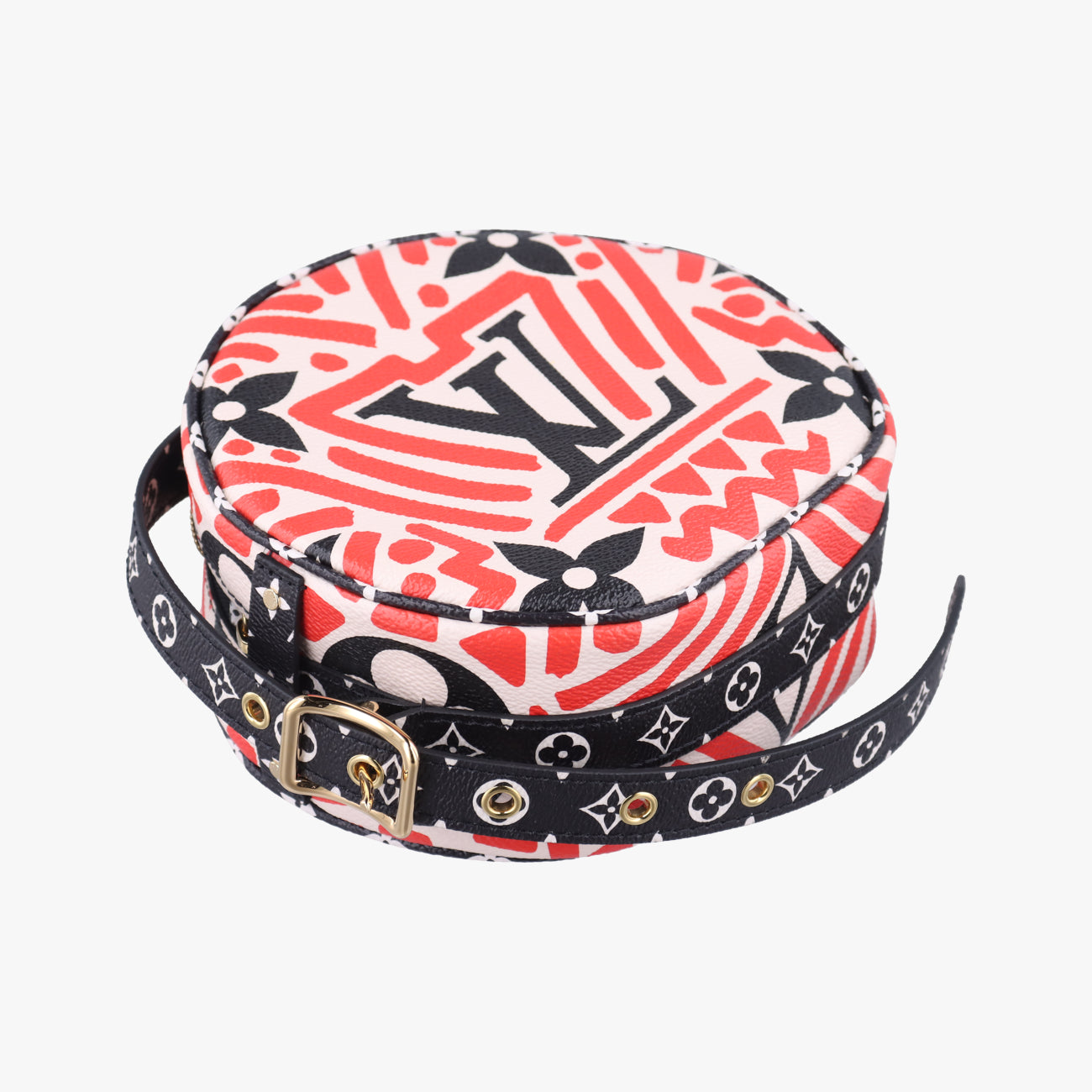 LV Crafty Boite Chapeau SoupourCreme×Rouge×BlackMonogram GiantM45366PL2240LVクラフティ ボワット シャポースープルクレーム×ルージュ×ブラックモノグラム ジャイアントM45366PL2240
