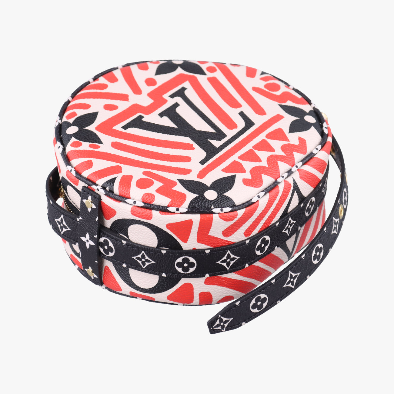 LV Crafty Boite Chapeau SoupourCreme×Rouge×BlackMonogram GiantM45366PL2240LVクラフティ ボワット シャポースープルクレーム×ルージュ×ブラックモノグラム ジャイアントM45366PL2240
