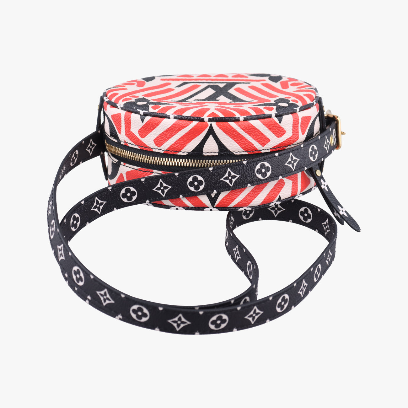 LV Crafty Boite Chapeau SoupourCreme×Rouge×BlackMonogram GiantM45366PL2240LVクラフティ ボワット シャポースープルクレーム×ルージュ×ブラックモノグラム ジャイアントM45366PL2240
